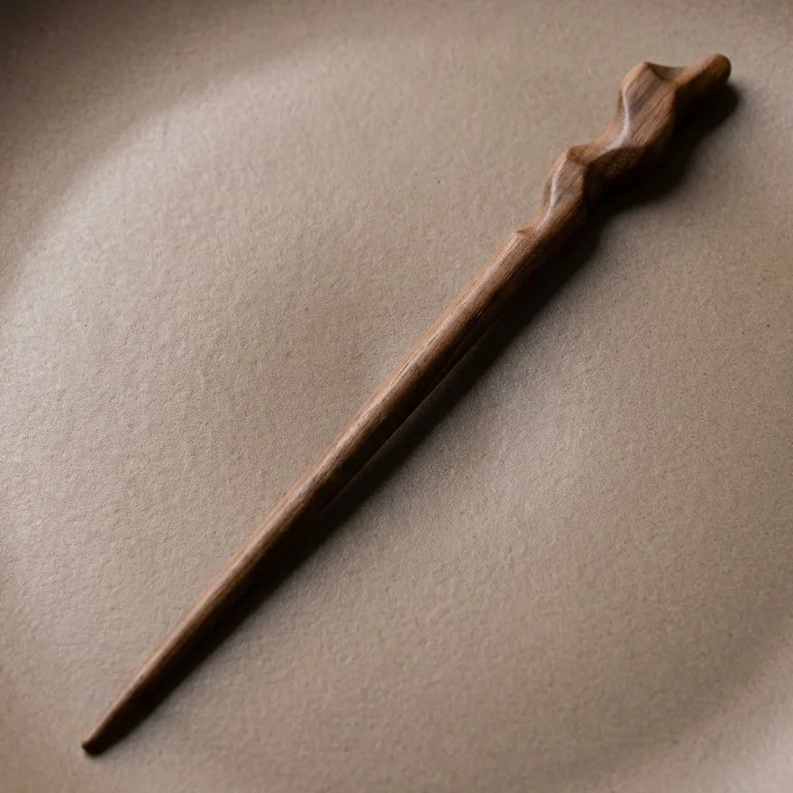 کانزاشی مو زنانه چوبی طرح موجی مدل نِسا