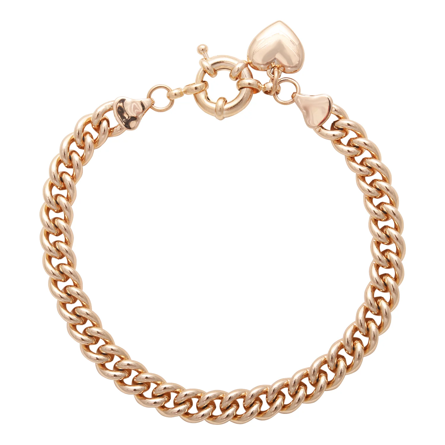 دستبند زنانه با طرح قلب و زنجیر کارتیه