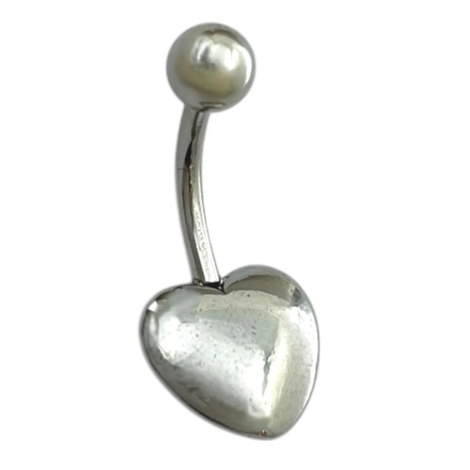 پیرسینگ ناف استیل طرح قلب