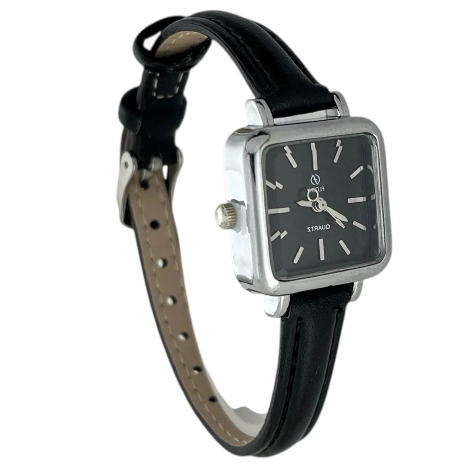 ساعت مچی زنانه صفحه مربعی طرح فلورا، انتخابی شیک