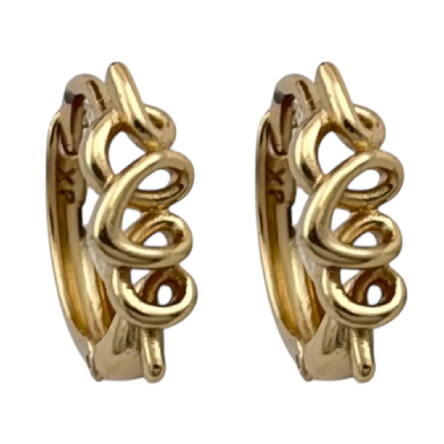 گوشواره زنانه با طرح پیچی شیک و بادوام ژوپینگ