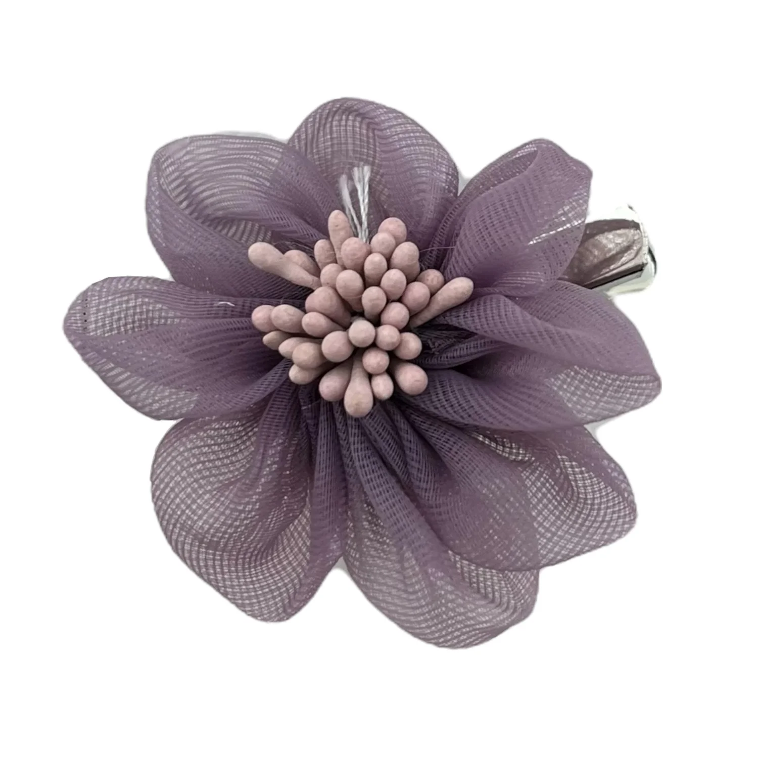 گل سینه زنانه شیک با طرح گل پارچه ای زیبا