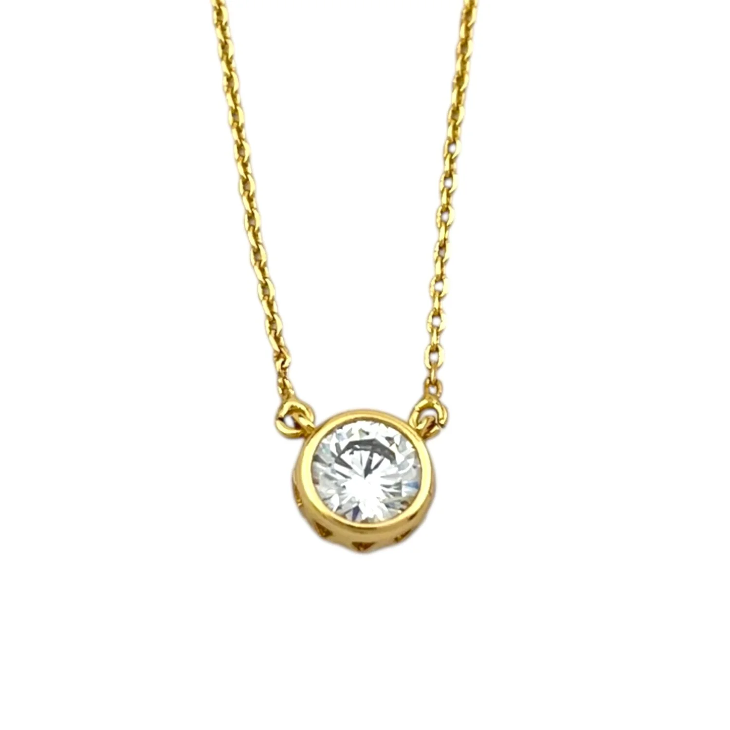 گردنبند زنانه با نگین جواهری درخشان ژوپینگ