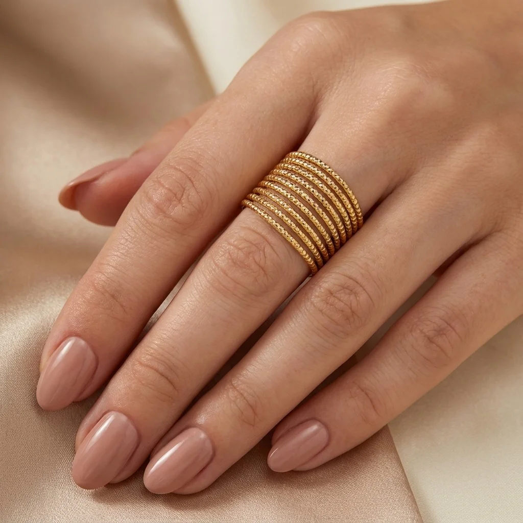 انگشتر زنانه طرح طوری ژوپینگ، زیبایی در عین سادگی