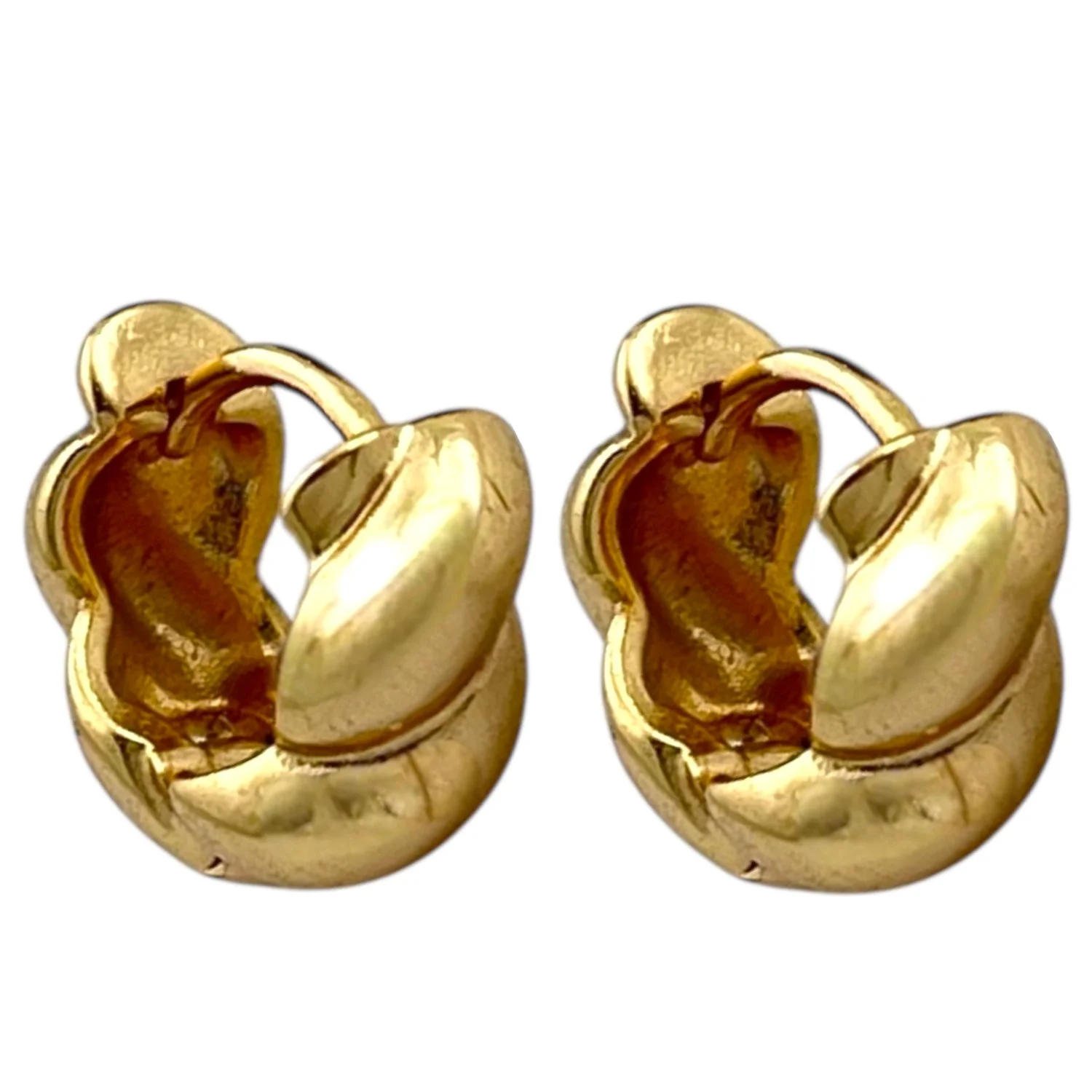 گوشواره زنانه حلقه ای طرح پیچی ژوپینگ، ظرافت بینظیر