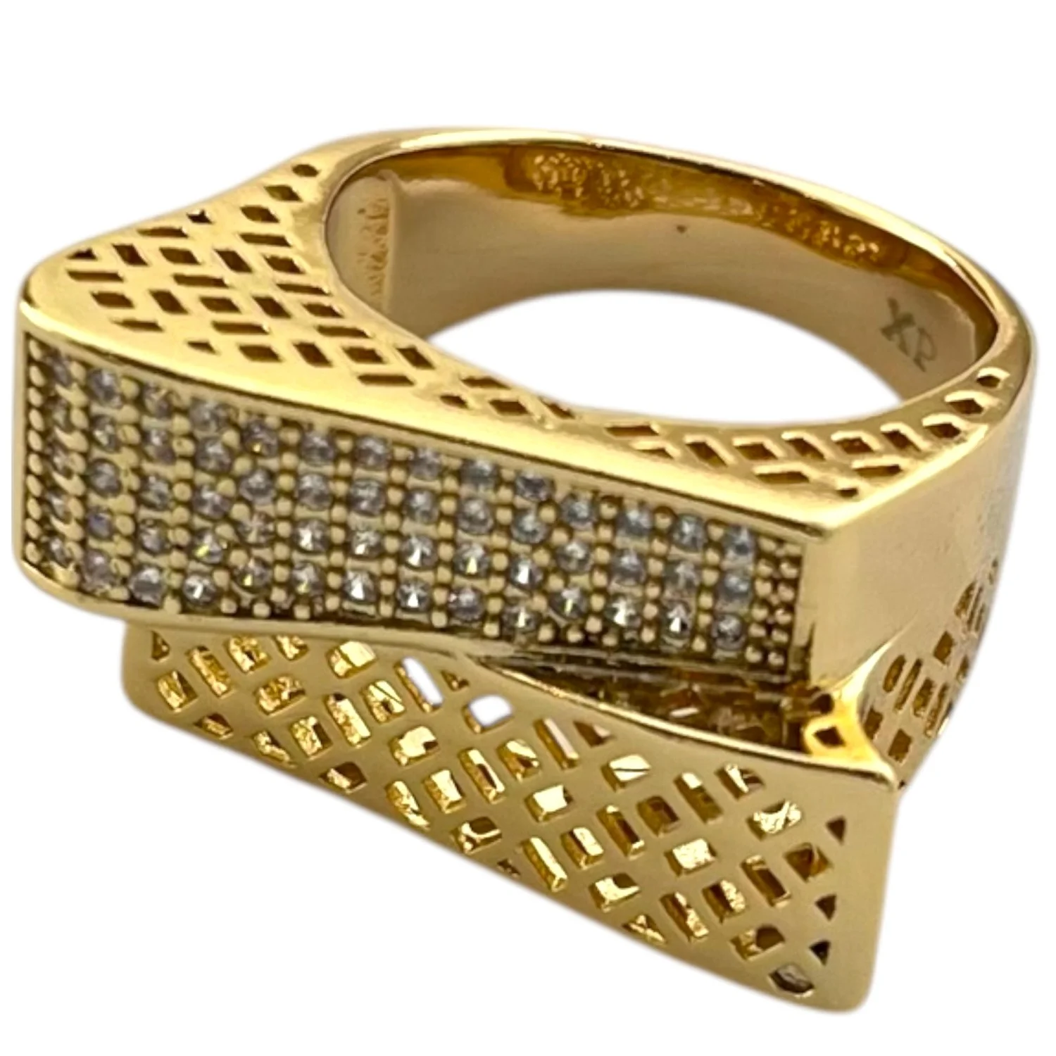 انگشتر زنانه مدل جواهری با طراحی مدرن و نگین های ظریف ژوپینگ