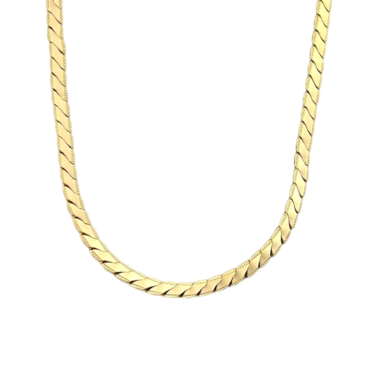 گردنبند زنانه طرح طلا با بافت ظریف ژوپینگ