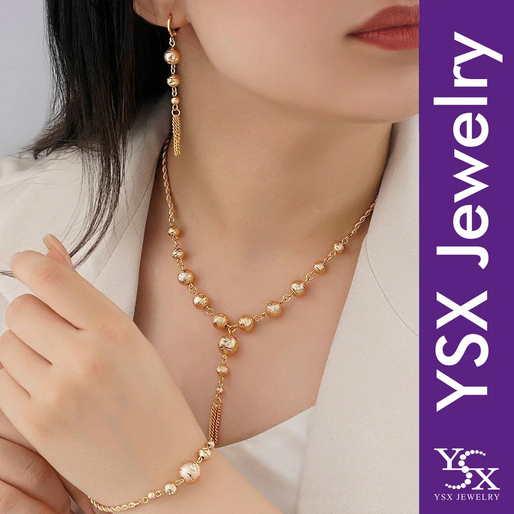 سرویس البرنادو با روکش طلا و طراحی چشم نواز برند YSX