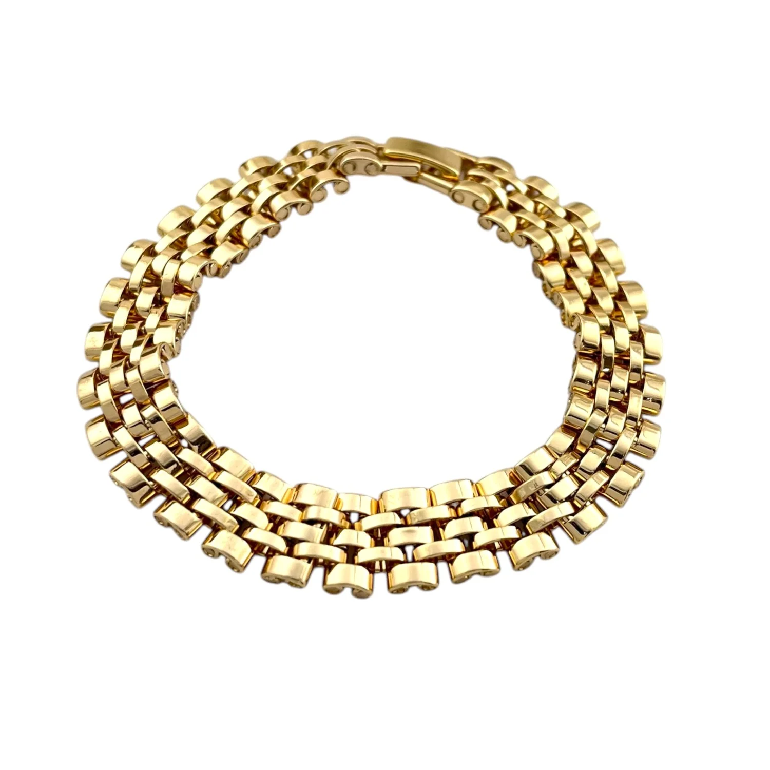 دستبند زنانه طرح رولکس با رنگ ثابت و ضد حساسیت 