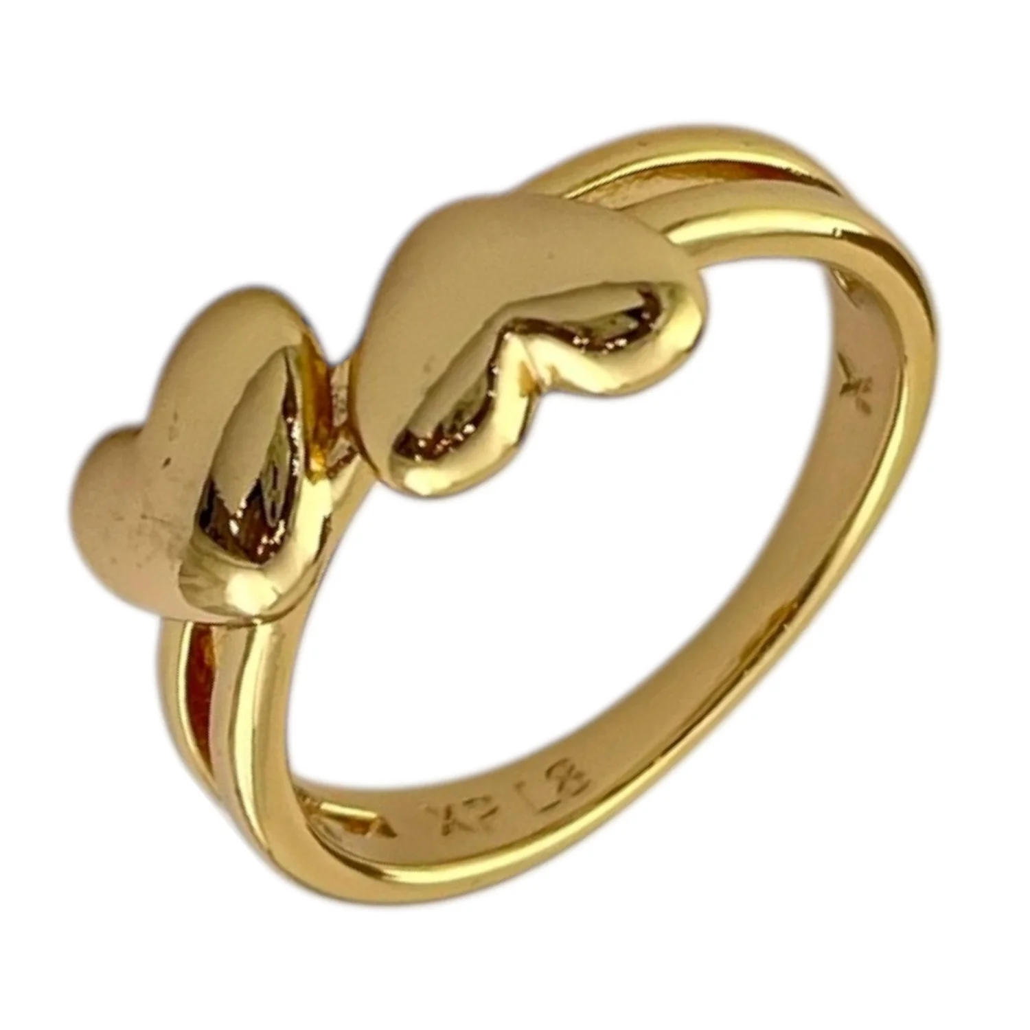 انگشتر زنانه طرح طلا مدل قلب ژوپینگ