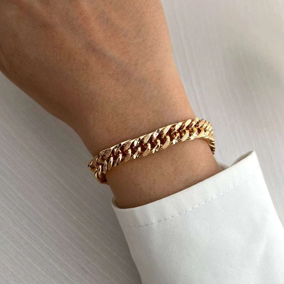 دستبند زنانه طرح کارتیه با روکش طلایی ژوپینگ