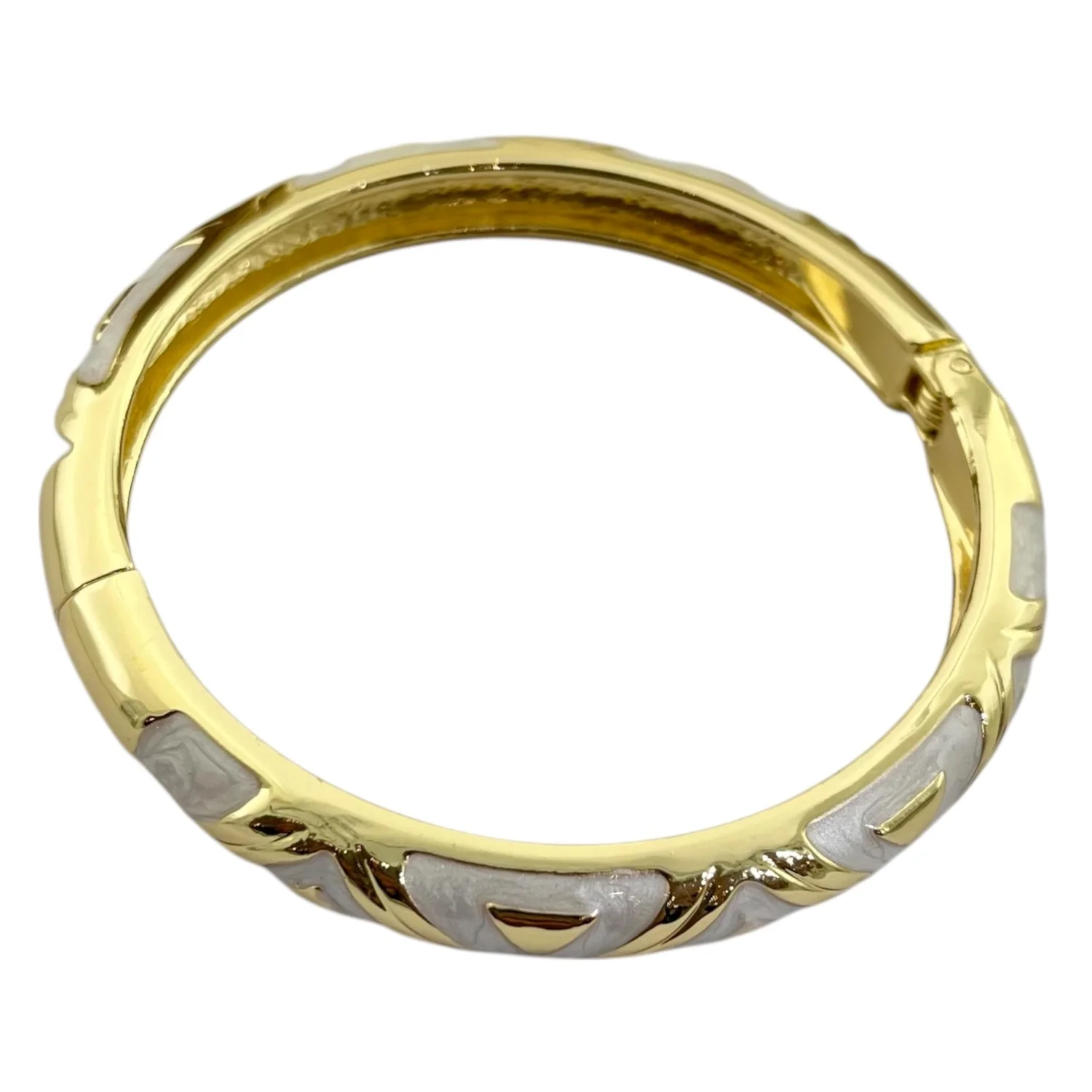 دستبند النگویی زنانه با طرح میناکاری رنگارنگ