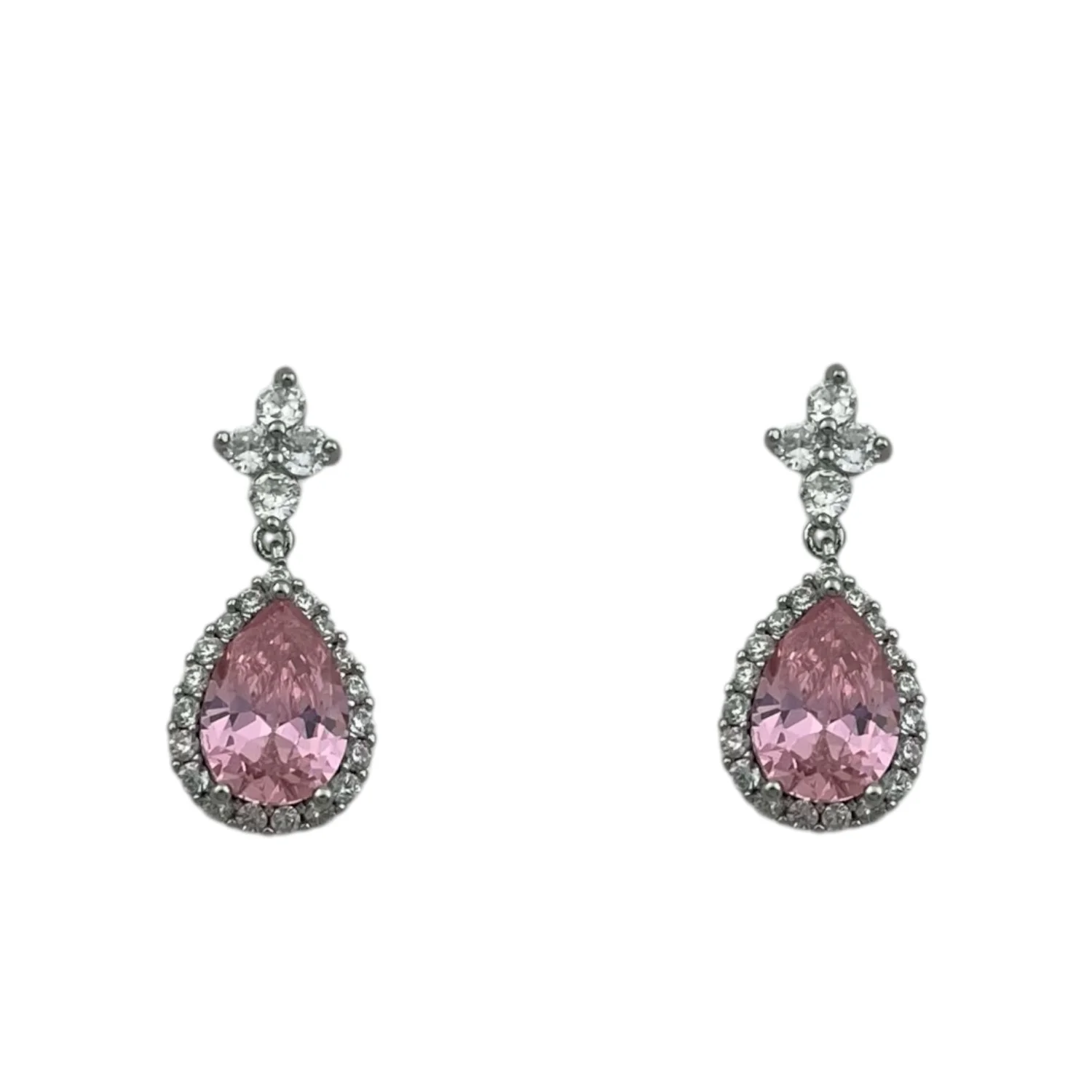 گوشواره زنانه جواهری طرح اشک، درخشش بی‌نظیر