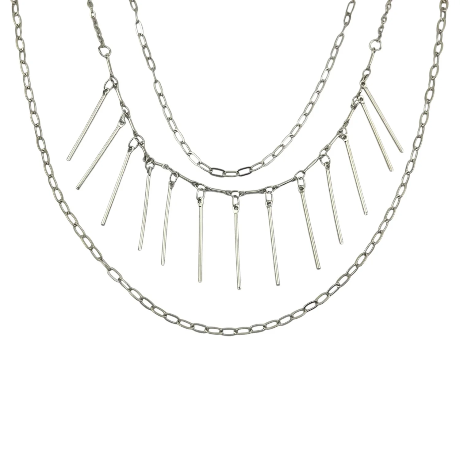 گردنبند زنانه سه لاین آویز خطی