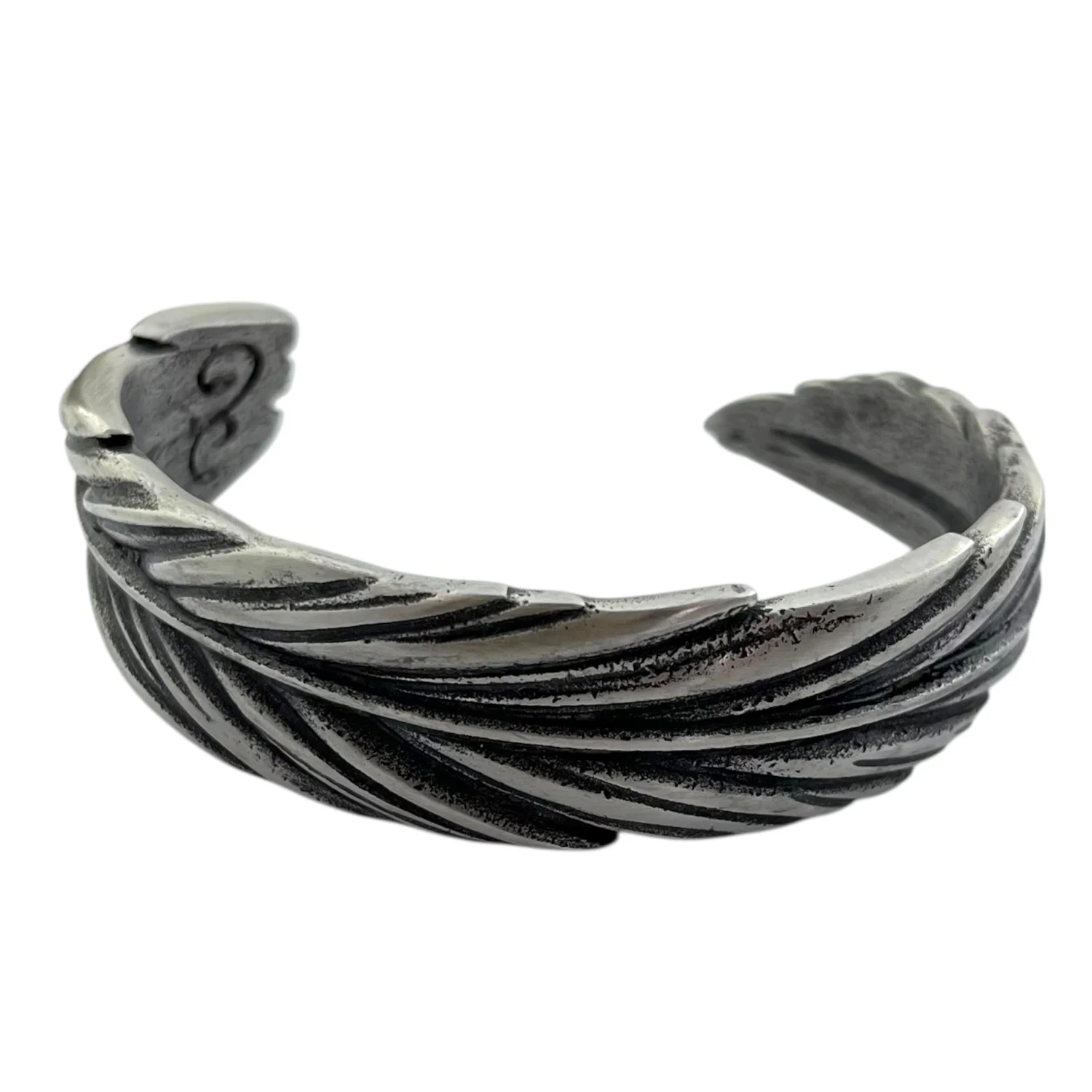 دستبند مردانه بنگل طرح پر