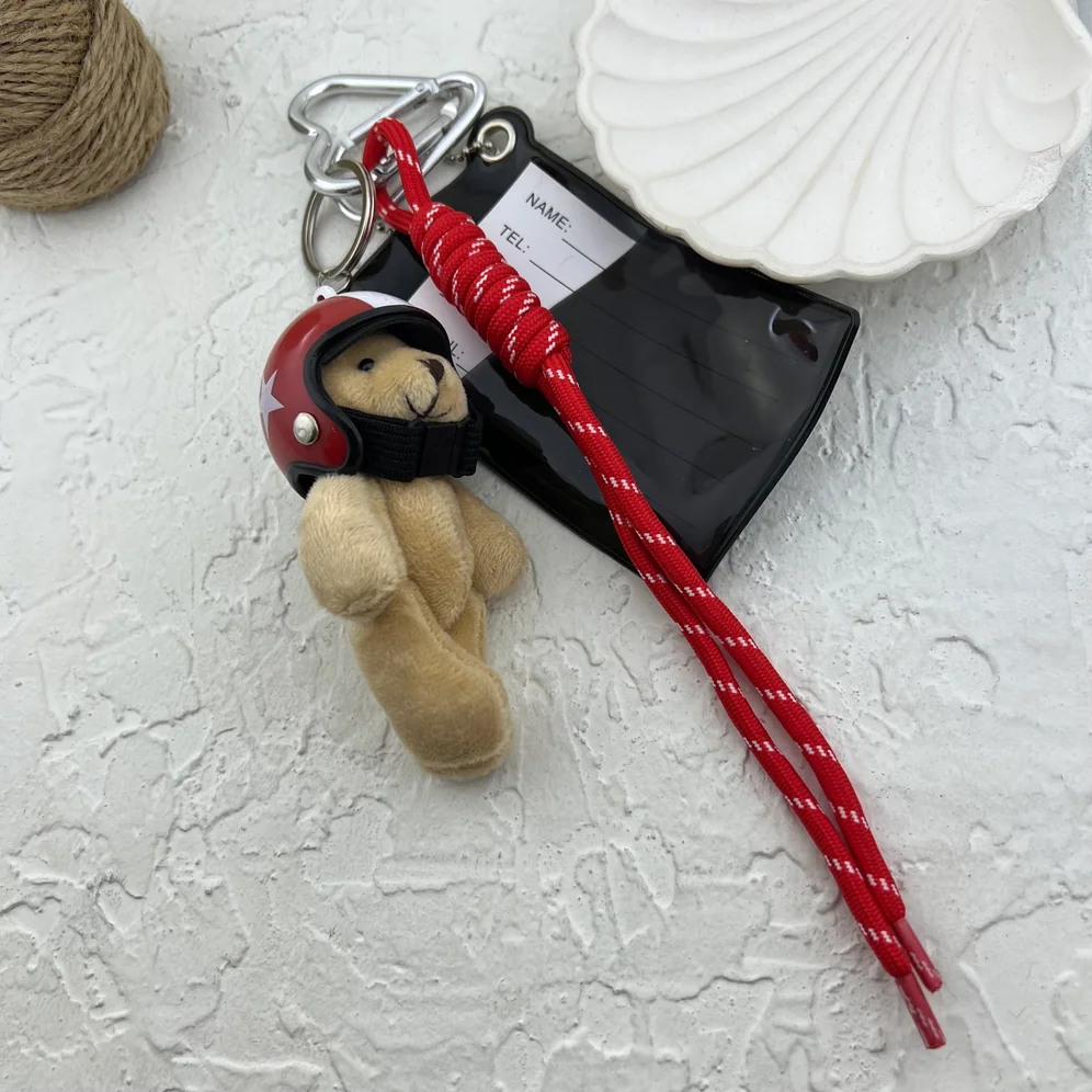 آویز کیف فانتزی خرس موتور سوار، استایلی متفاوت و جذاب