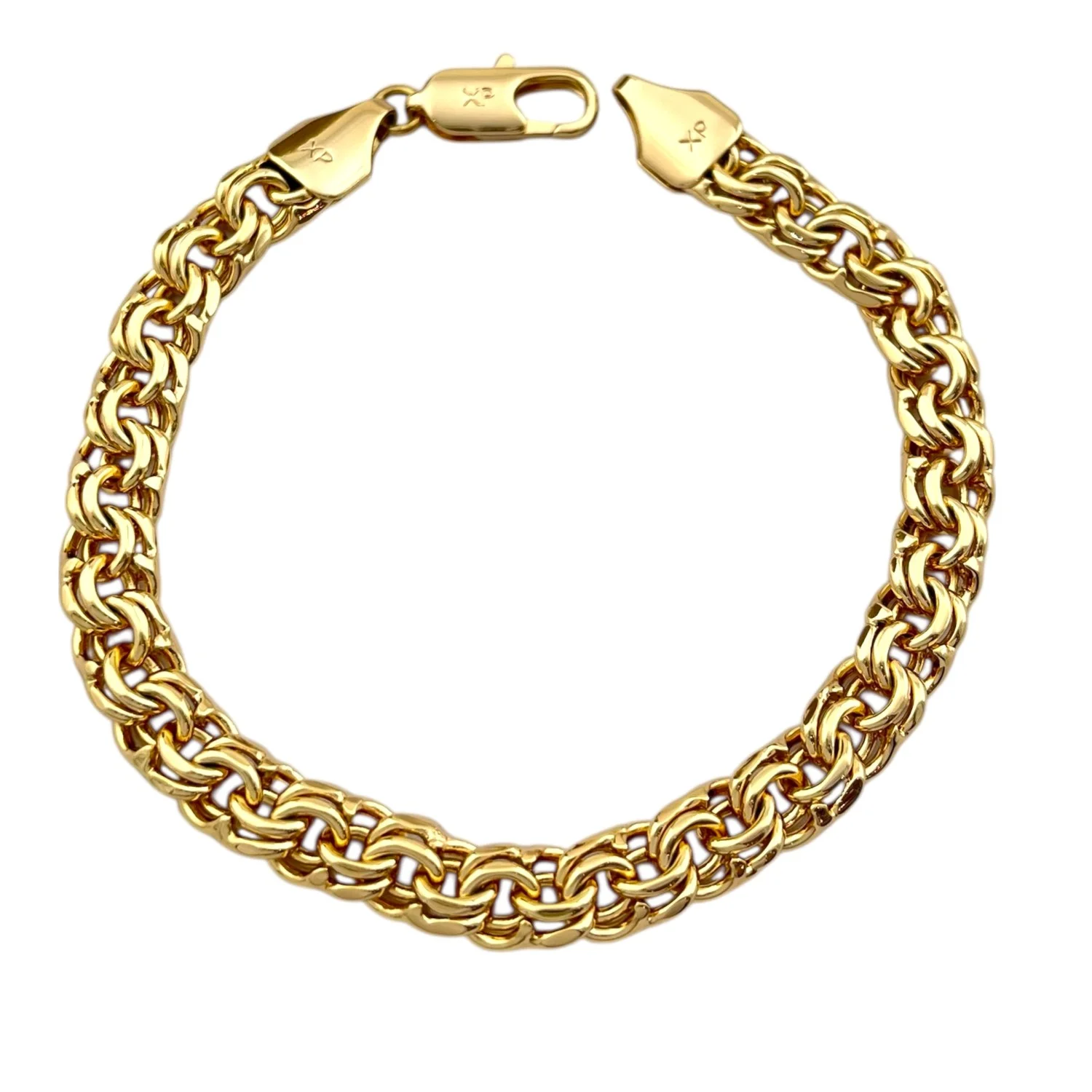 دستبند زنانه طرح طلا ژوپینگ مدل بافت شیک