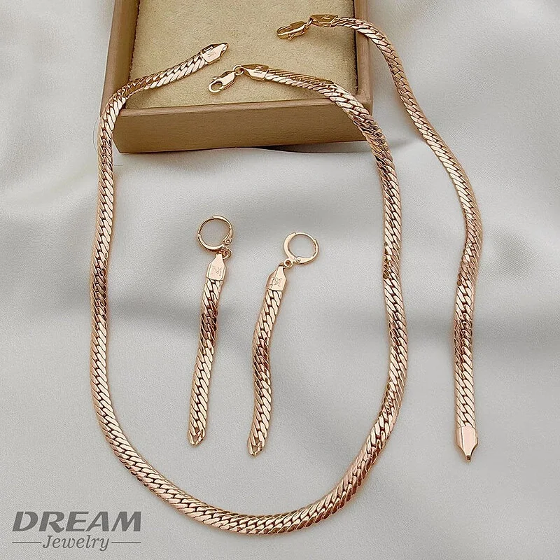 سرویس پوست ماری 6 میل طرح طلا با آبکاری درخشان DREAM