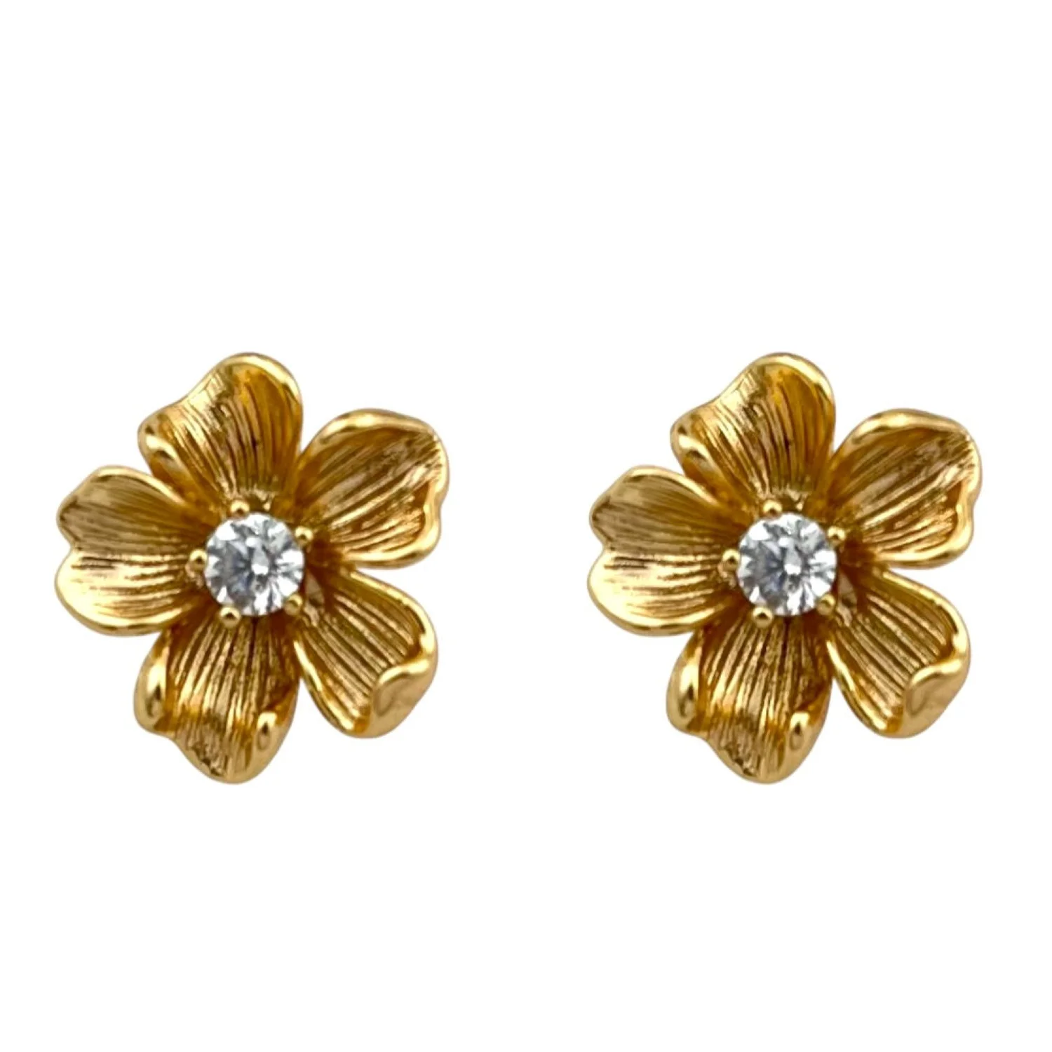 گوشواره زنانه طرح گل جواهری ژوپینگ، درخشش بینظیر