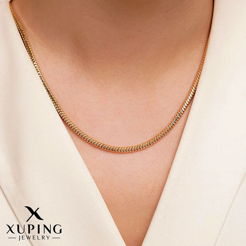 زنجیر ماری گرد با روکش طلا، ظریف و بادوام ژوپینگ