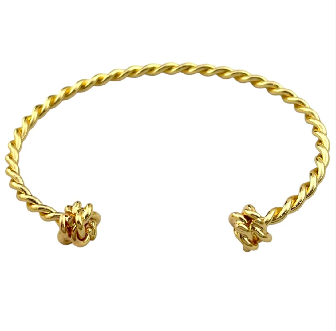 تکدست زنانه طرح طلا مدل بافت طنابی