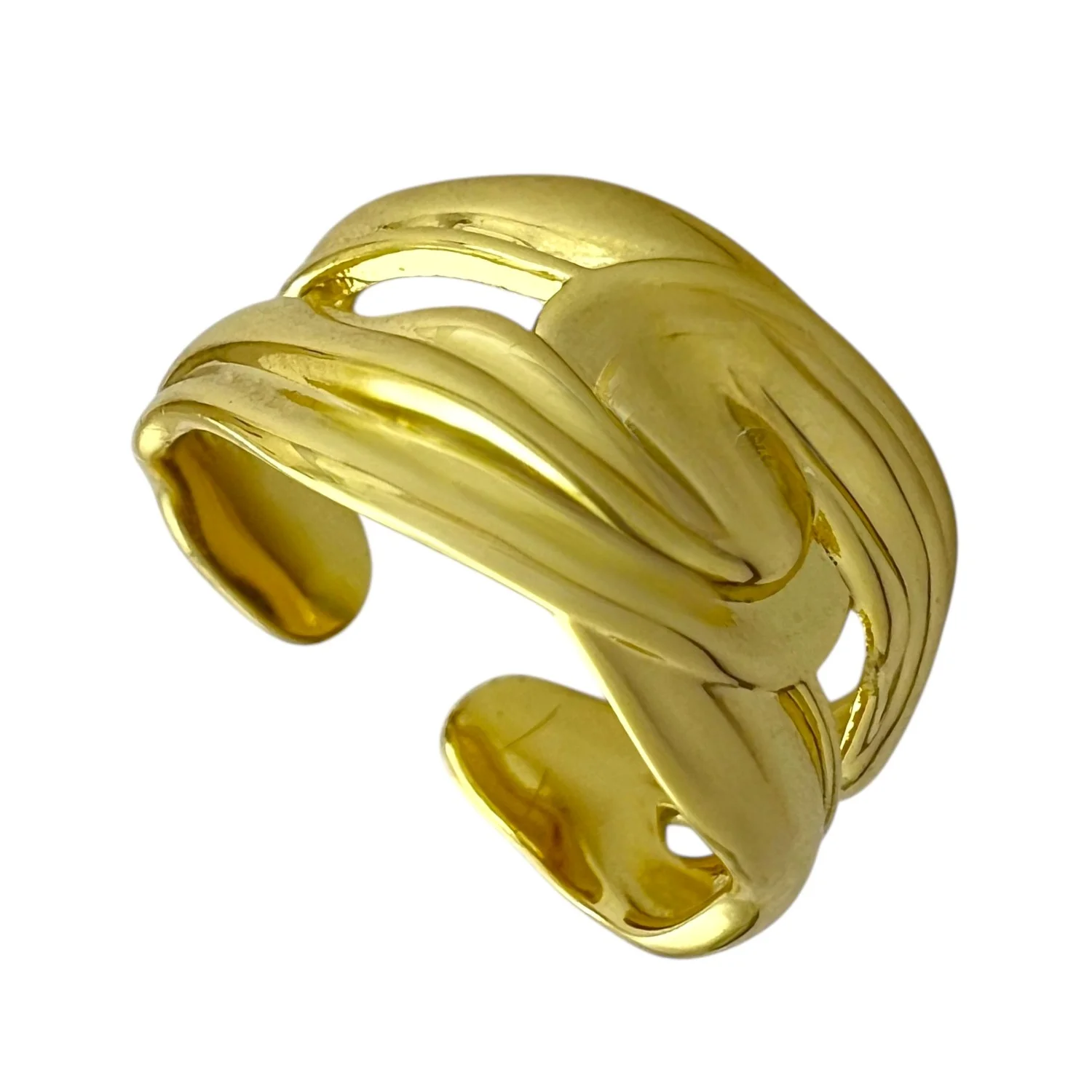 انگشتر زنانه با طرح بافت مینیمال، جلوه‌ای از ظرافت و زیبایی