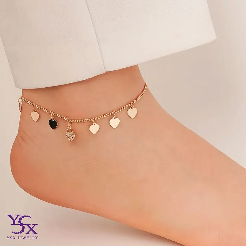 پابند پولک قلب ظریف و دوست داشتنی YSX، جلوه‌ای از عشق