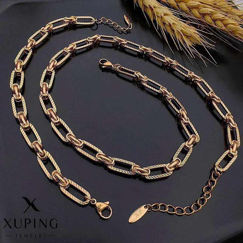 نیم ست حلقه‌ای طرح طلا با روکش ژوپینگ Xuping