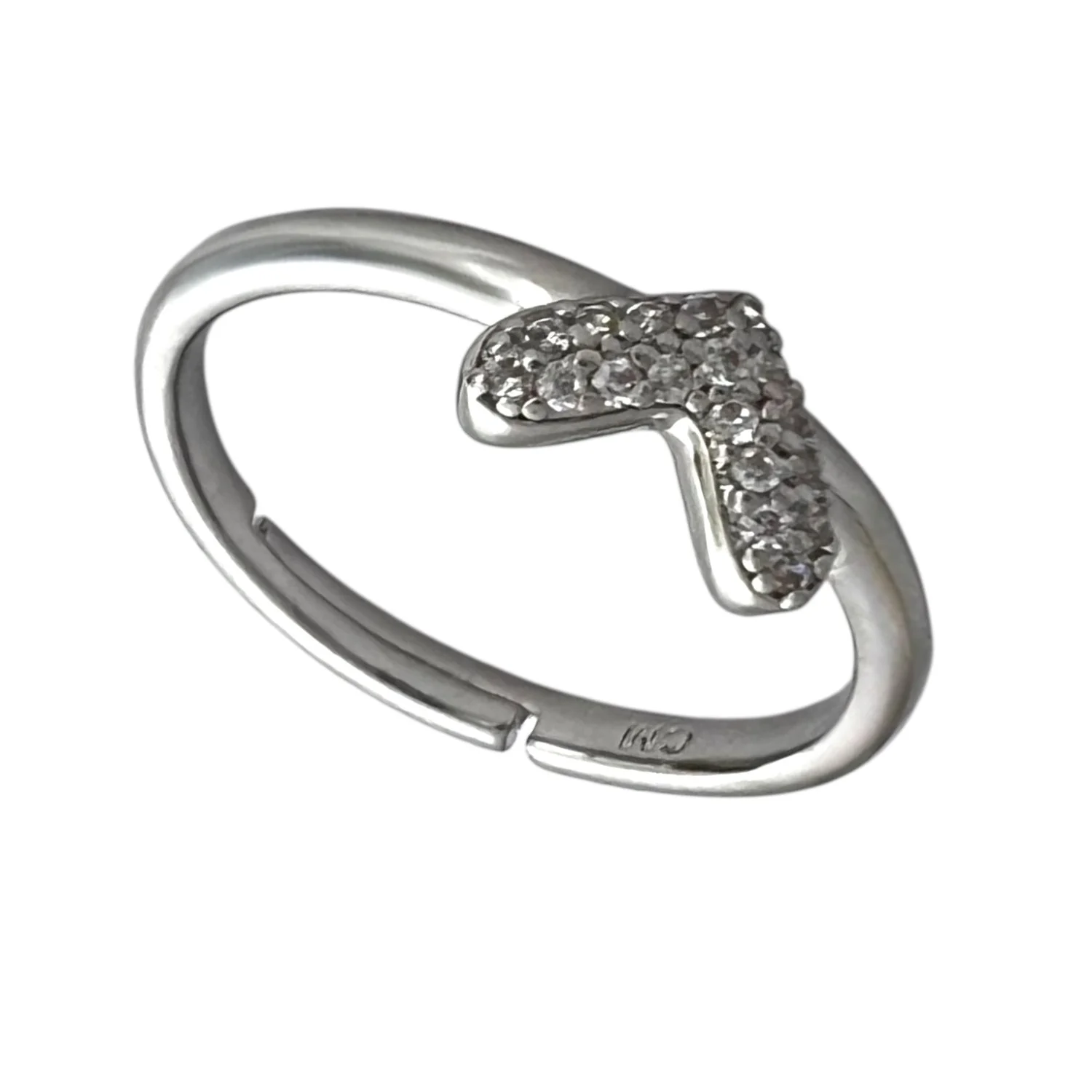 انگشتر زنانه طرح قلب ظریف و درخشان