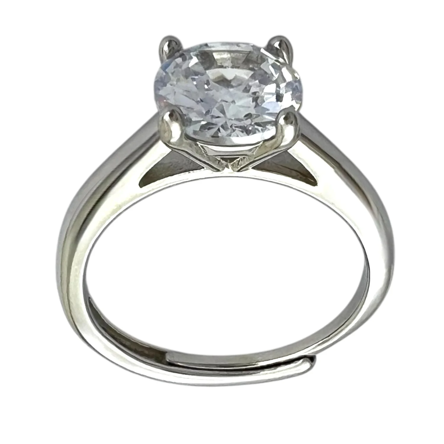 انگشتر زنانه مدل حلقه تک نگین سولیتر ظریف و درخشان