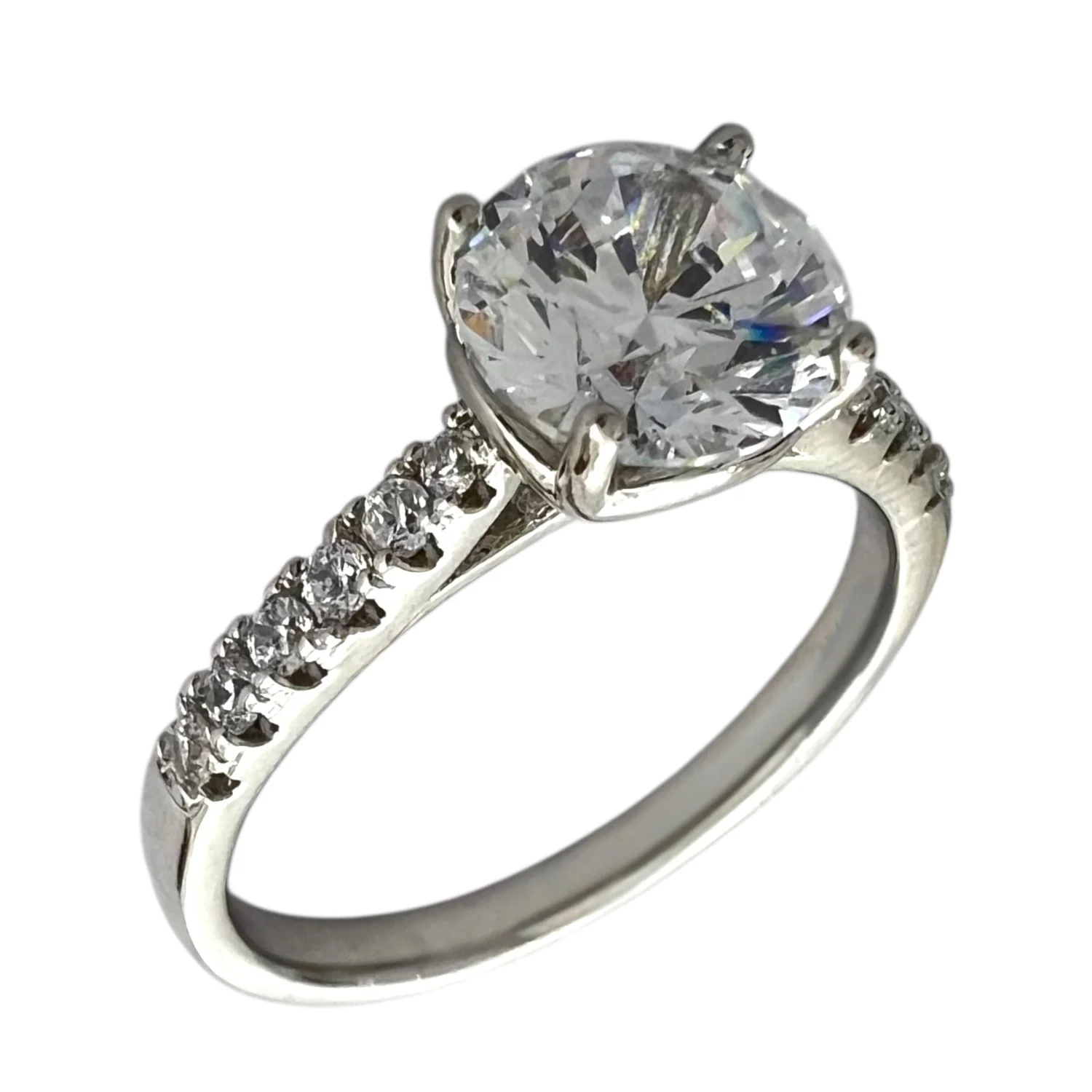 انگشتر زنانه ژوپینگ طرح سولیتر جواهری با نگین تک