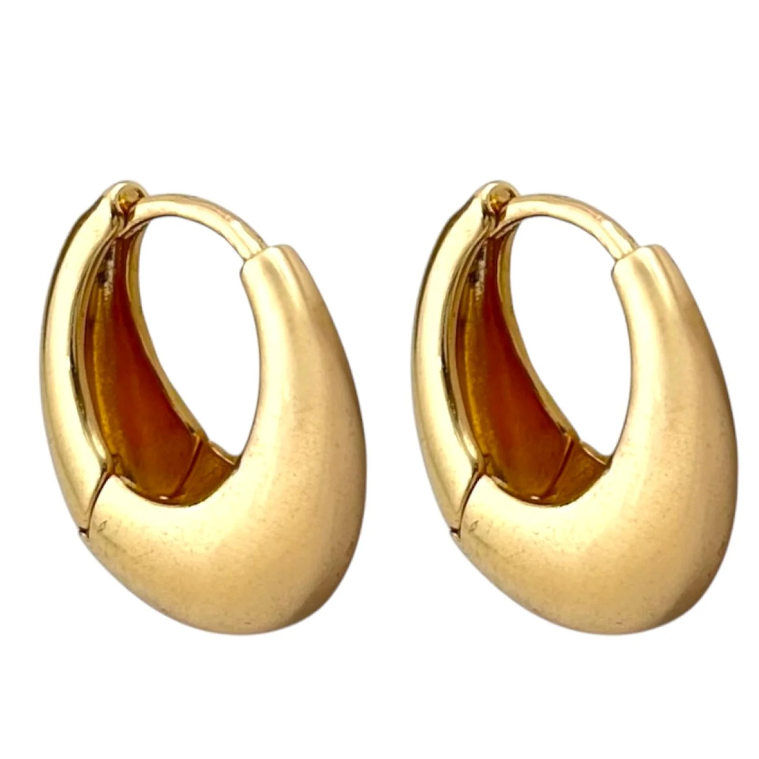 گوشواره زنانه مدل آینه‌ای ژوپینگ، درخشش خیره‌کننده