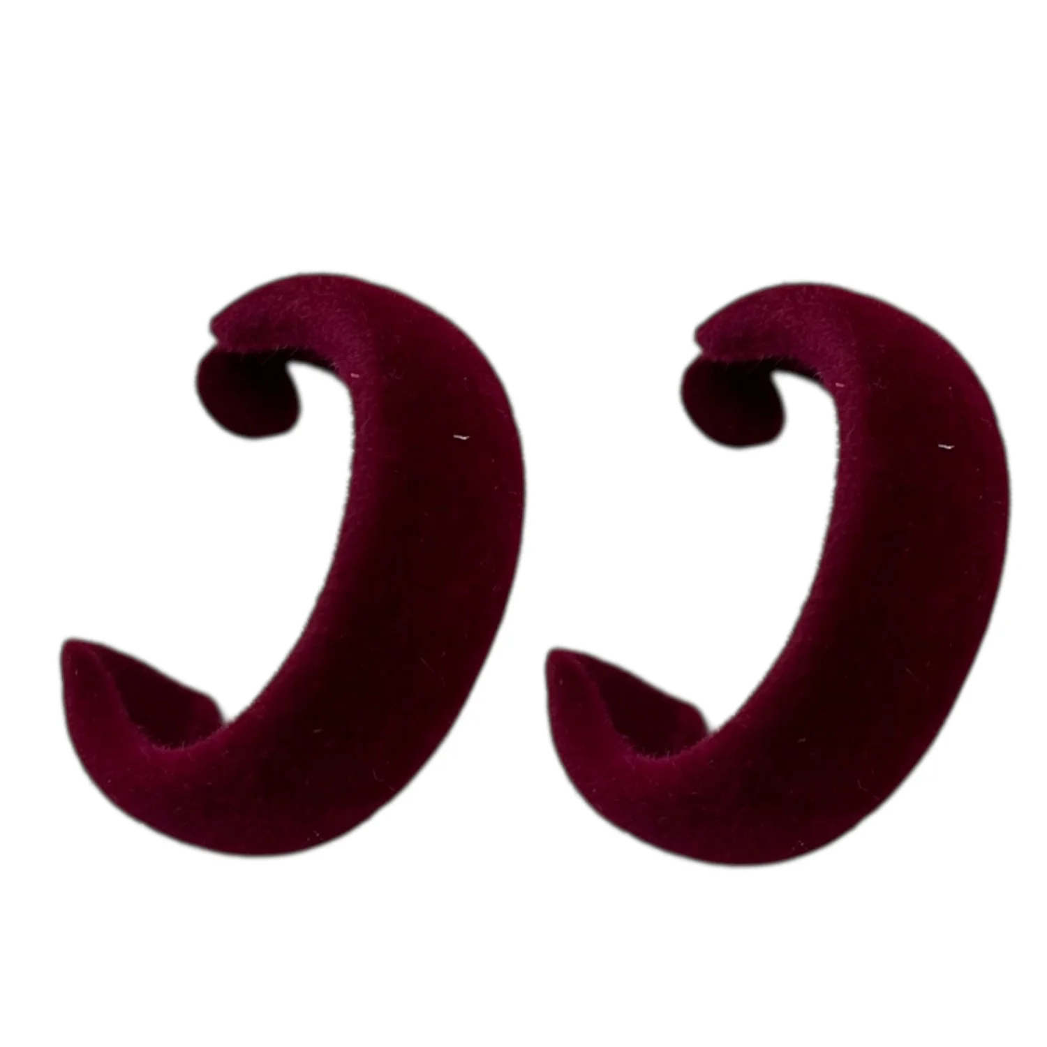 گوشواره زنانه مخملی دایرهای شیک و خاص