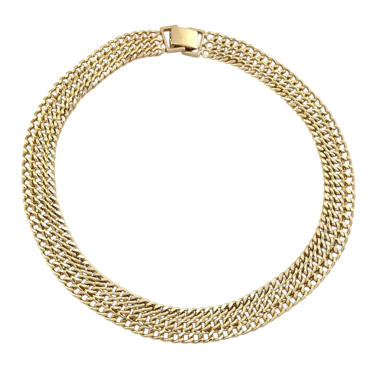 گردنبند زنانه طرح کارتیه با بافت درشت