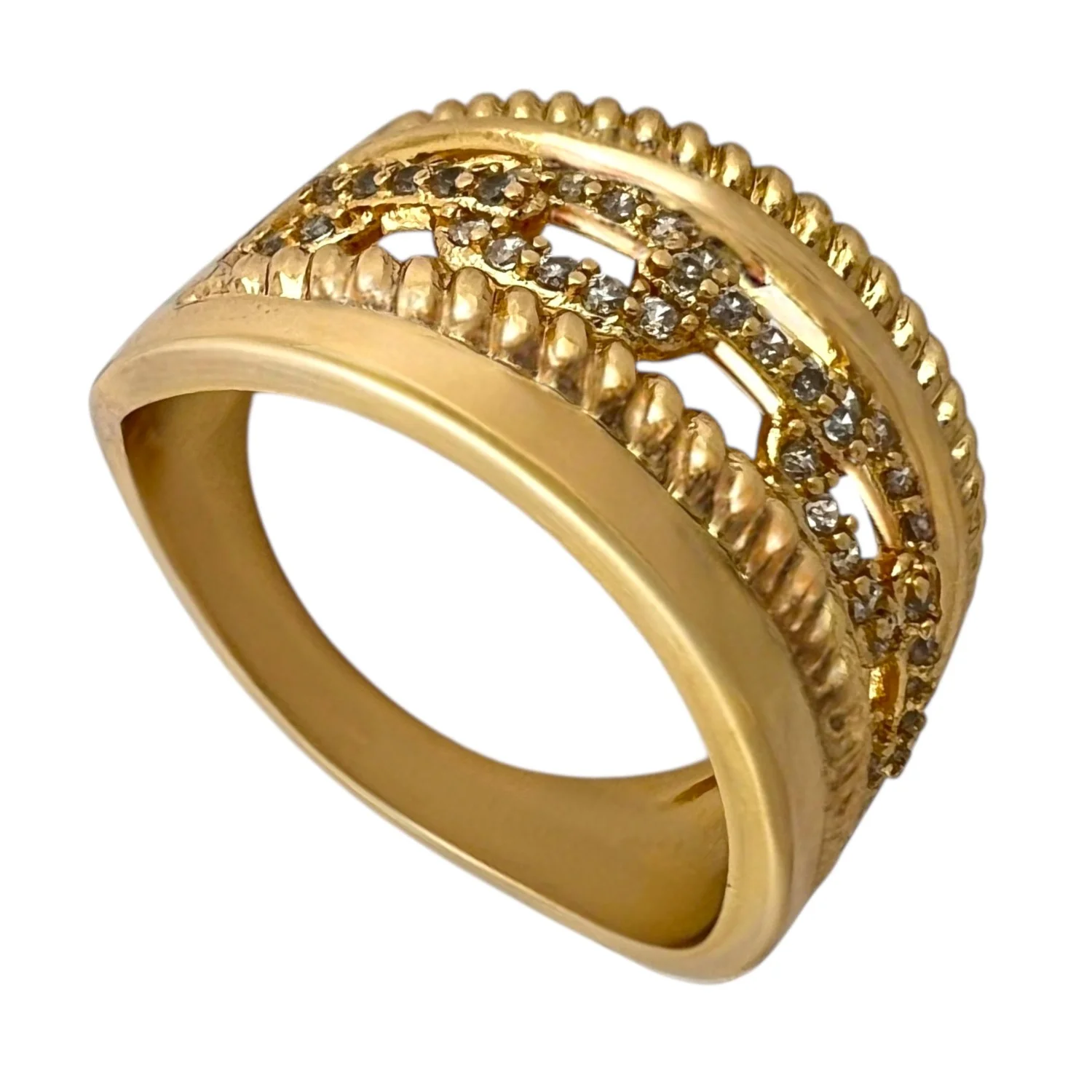 انگشتر زنانه طرح پورتوفینو با نگین های ظریف ژوپینگ