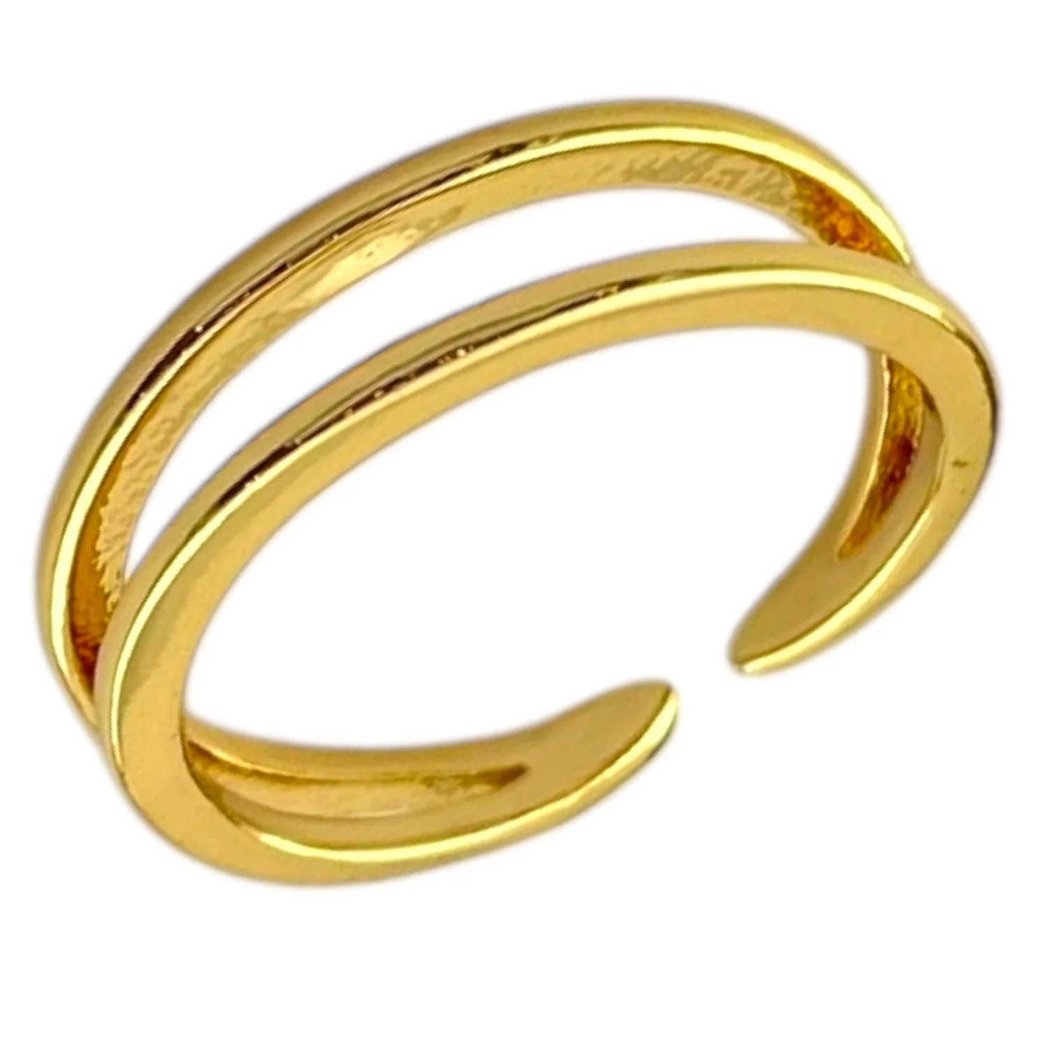 انگشتر زنانه طرح طلا مدل خطی