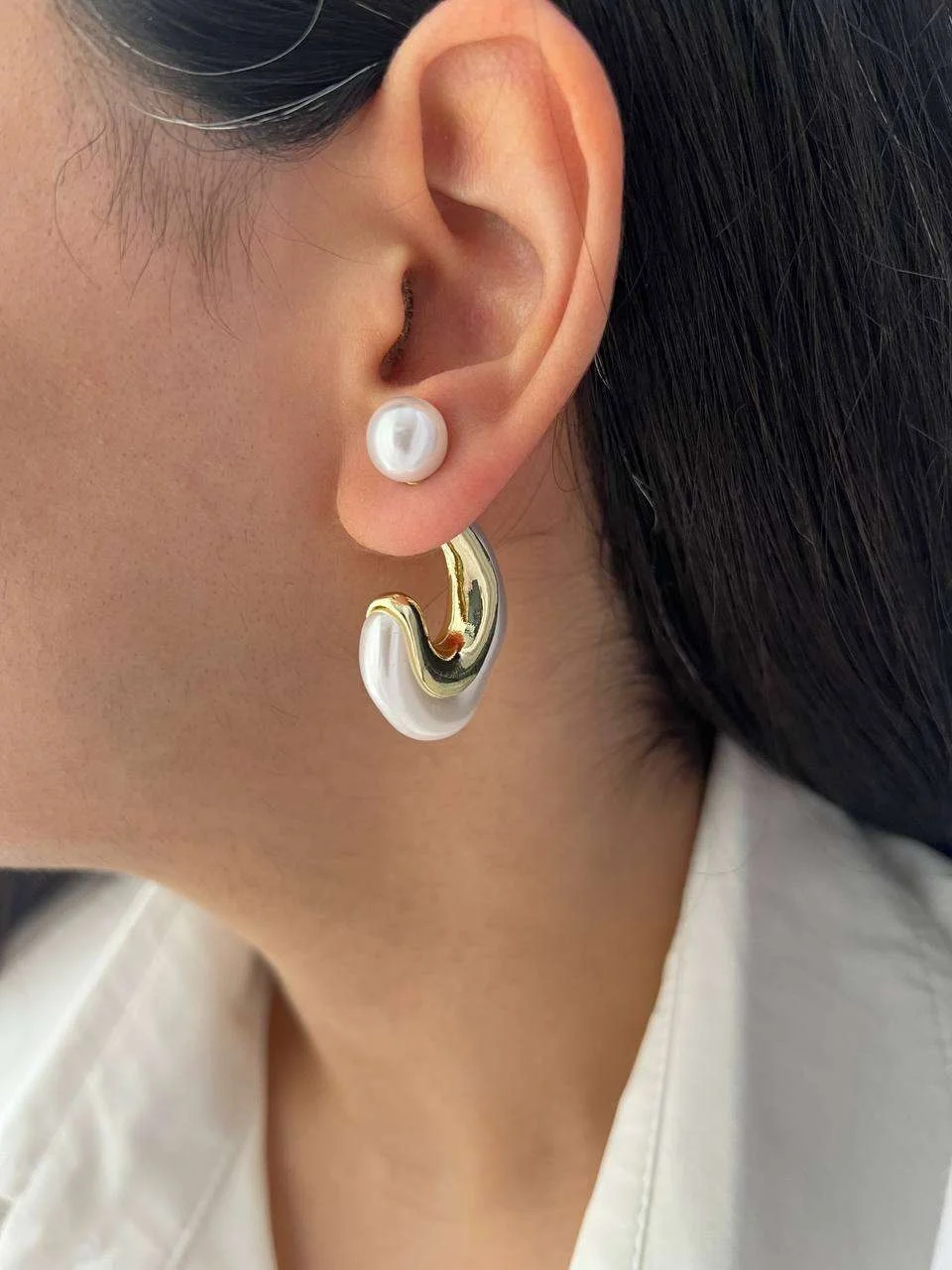 گوشواره زنانه طرح مروارید، یک انتخاب شیک و بی‌نظیر