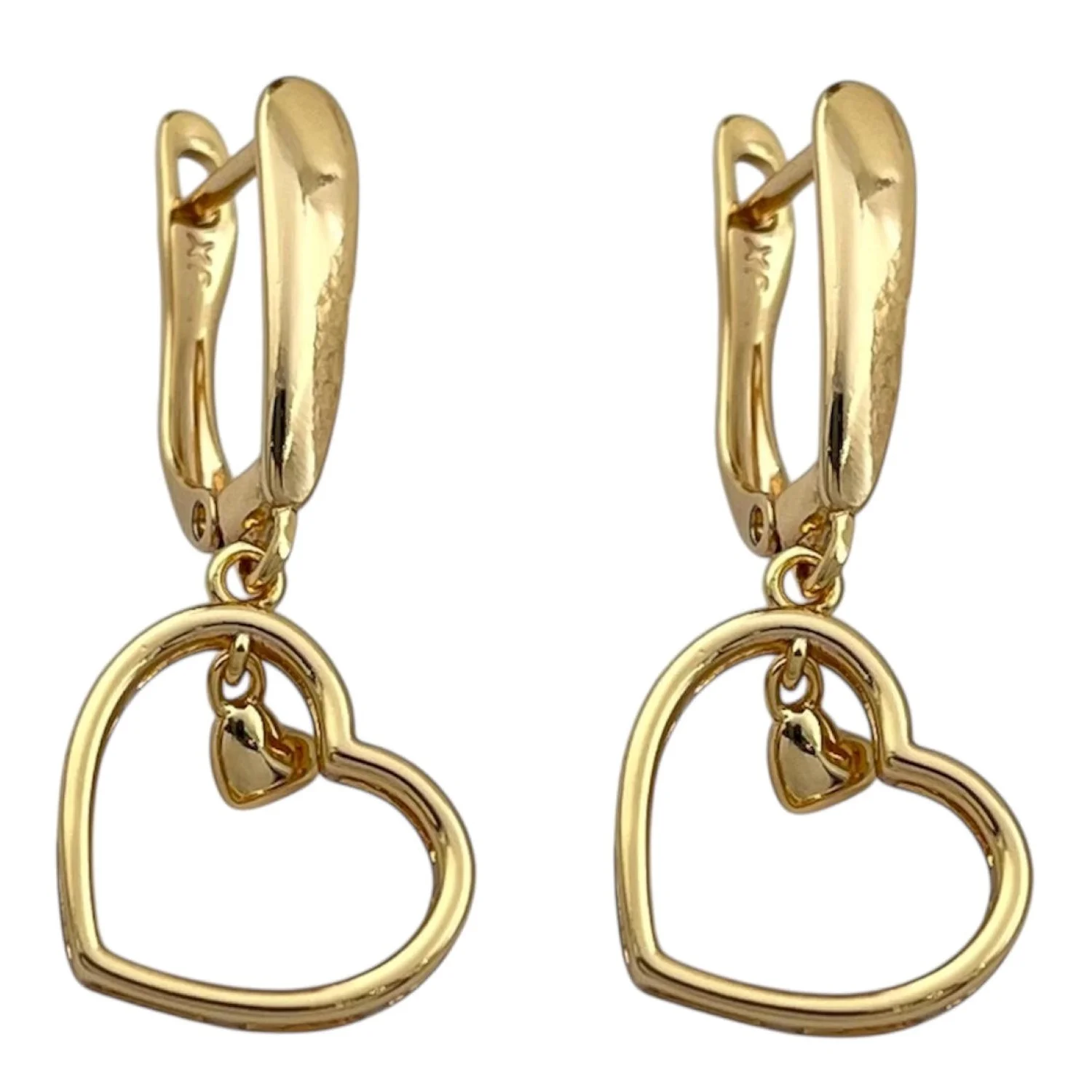 گوشواره زنانه طرح قلب ظریف و شیک ژوپینگ