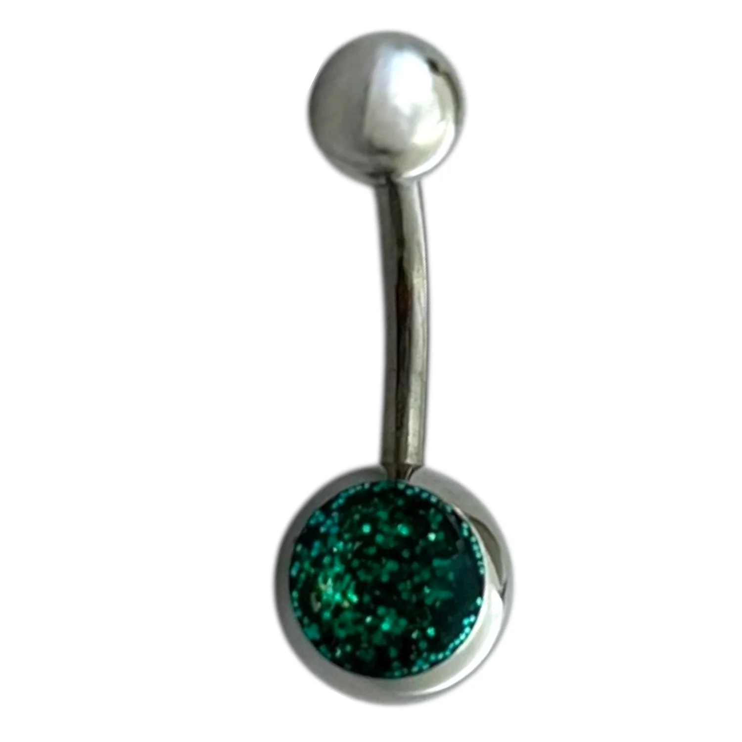 پیرسینگ ناف نگین دار طرح دایره