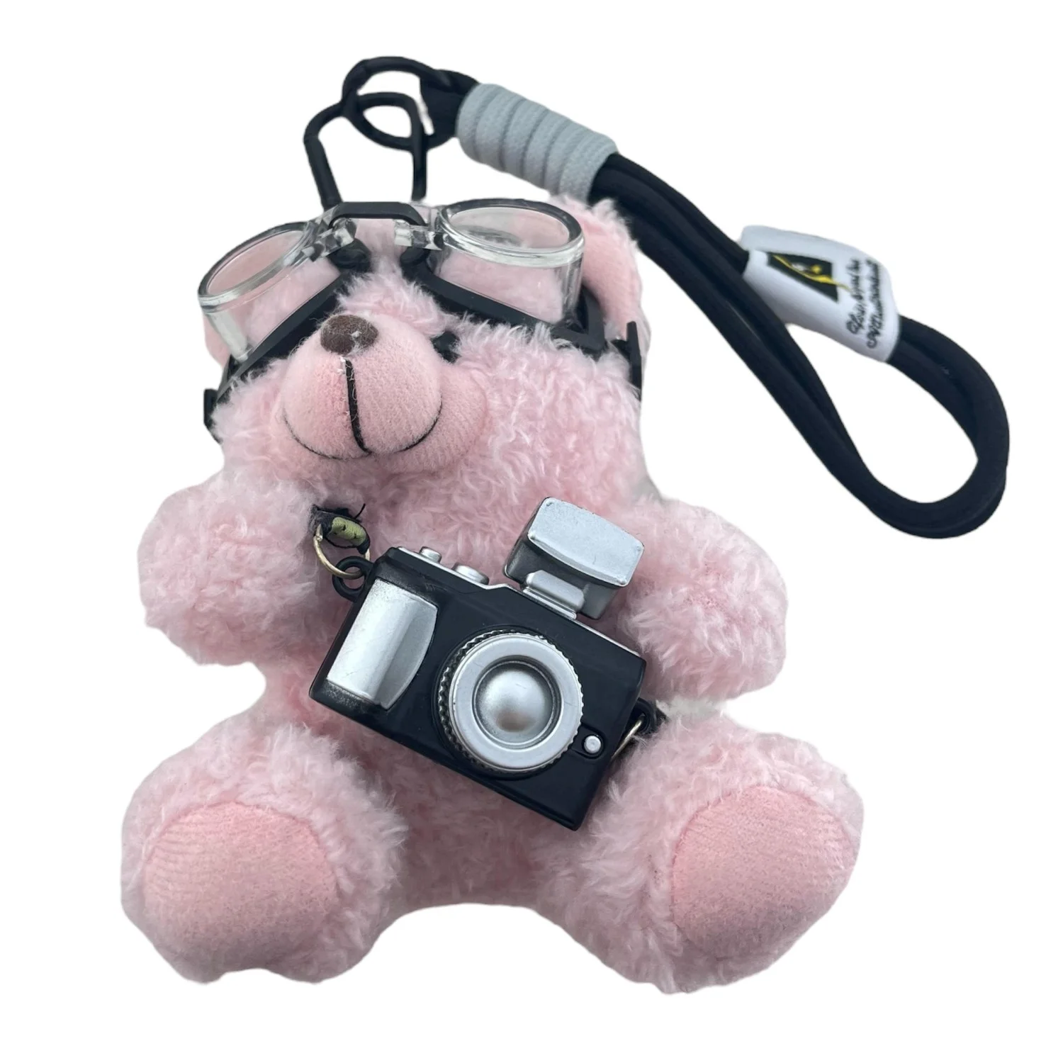 آویز کیف فانتزی طرح خرس عکاس، شیک و دوستداشتنی