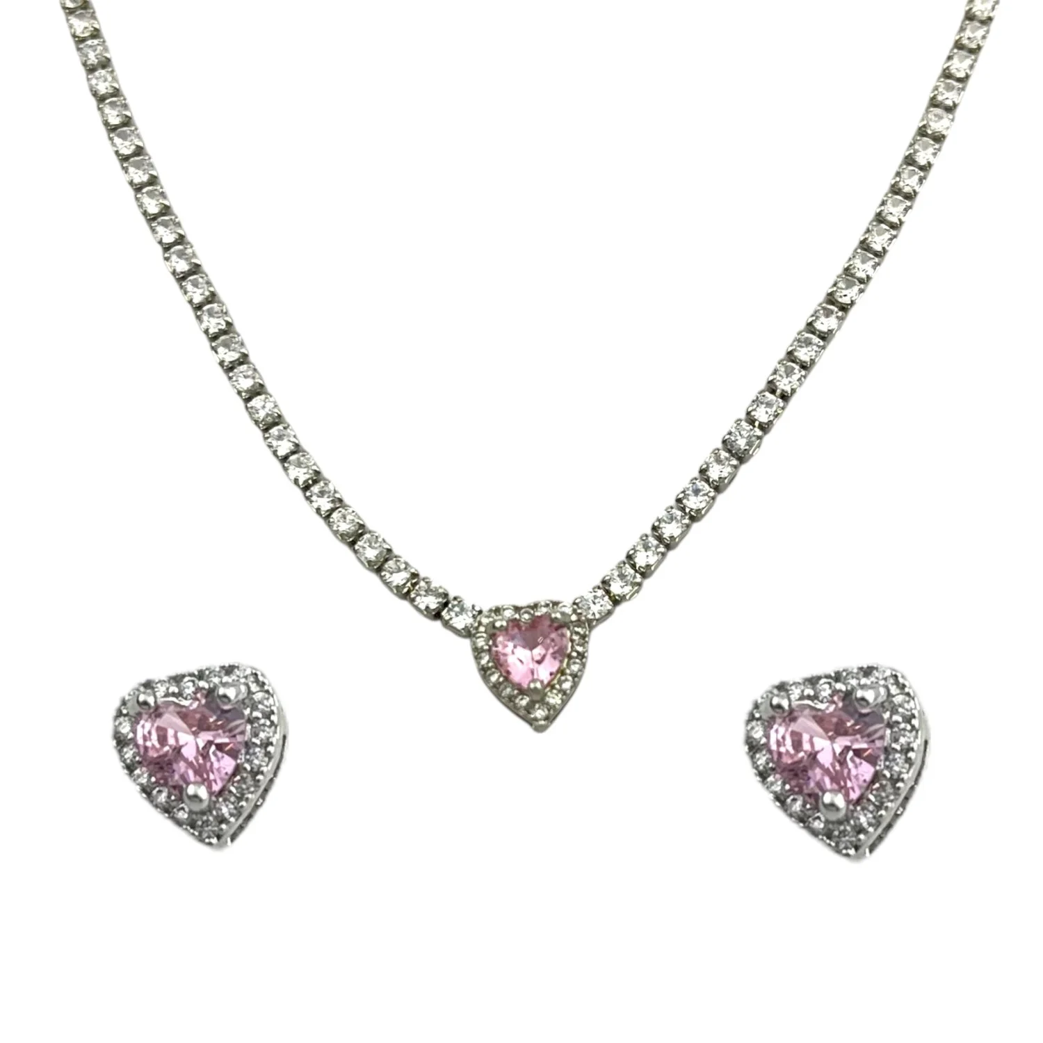 نیم ست زنانه تنیسی با پلاک قلب، ظاهری شیک و دلربا