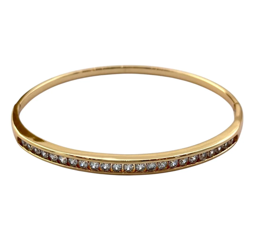 دستبند بنگل زنانه ژوپینگ مدل روشنـا با نگینهای درخشان