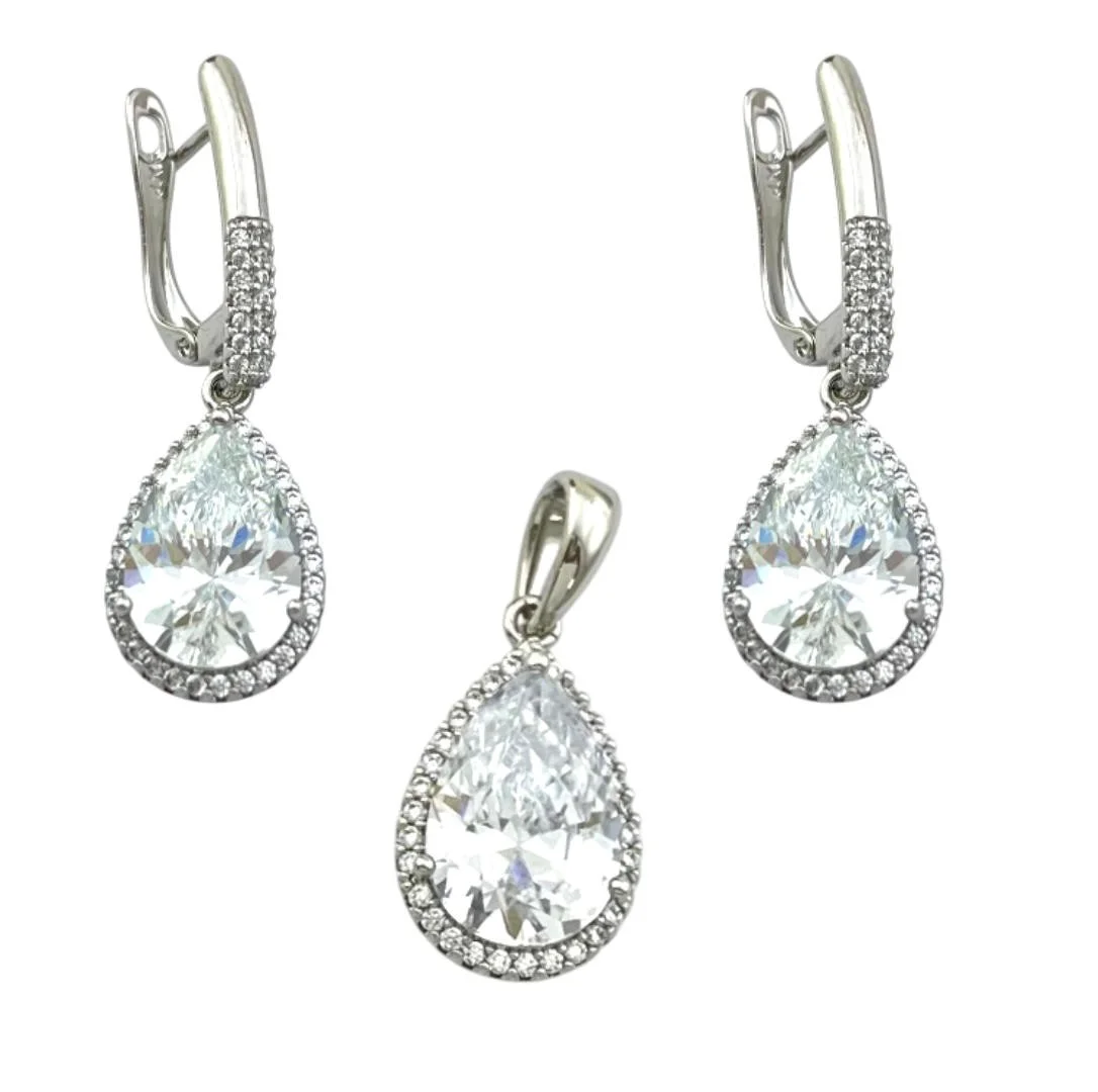 نیمست زنانه ژوپینگ مدل المیرا طرح جواهر اشکی با نگینهای درخشان