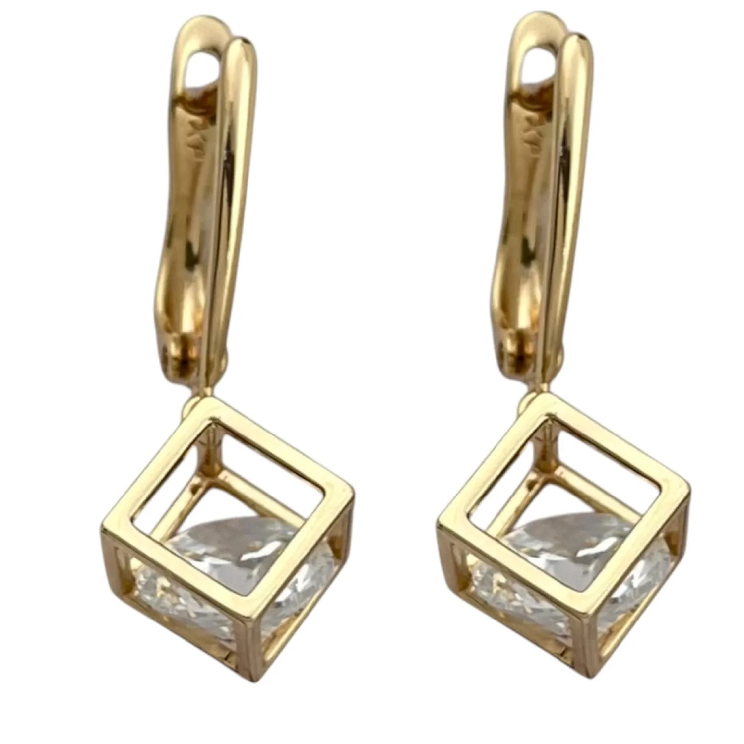 گوشواره زنانه طرح مکعب ژوپینگ، زیبایی در عین سادگی Xuping