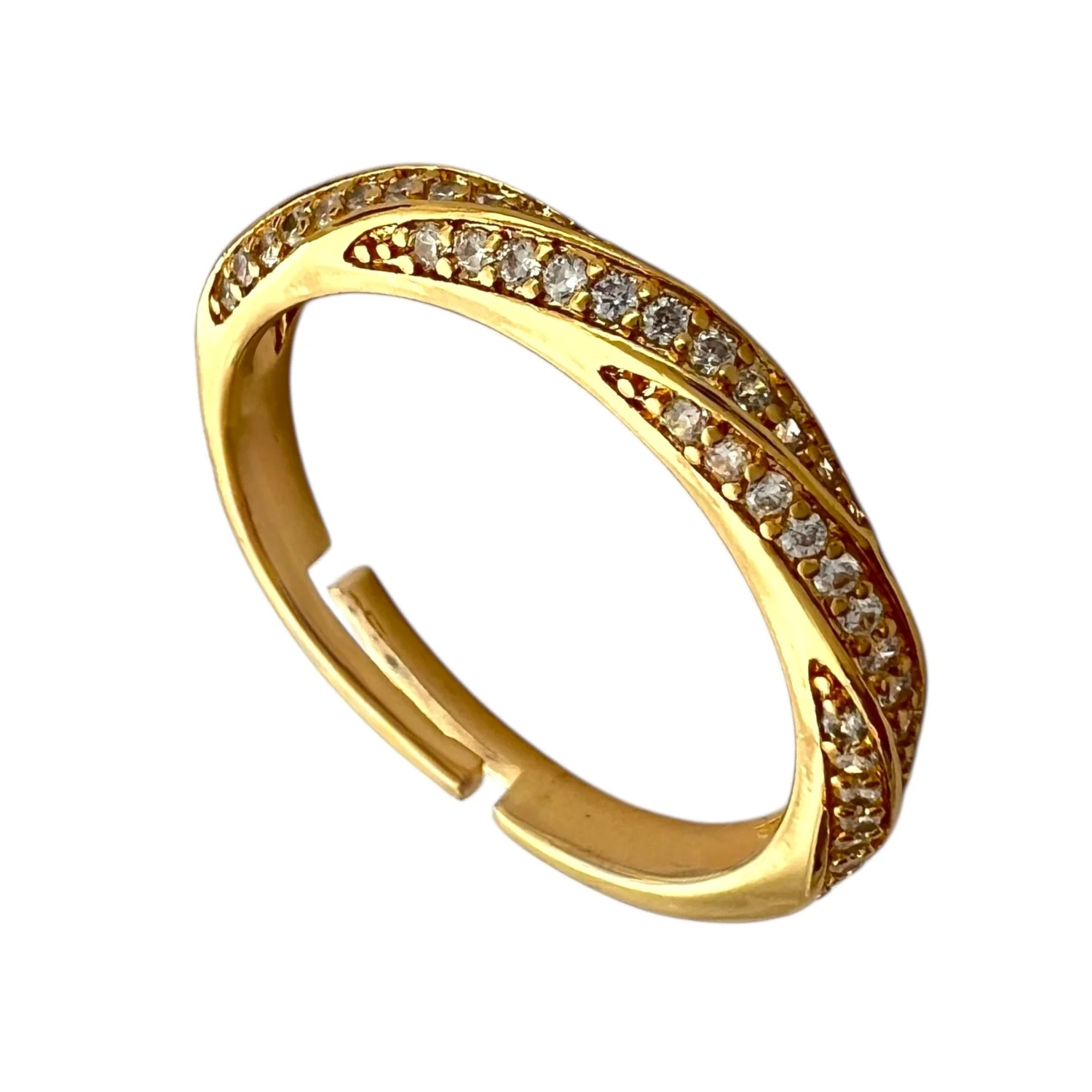 انگشتر زنانه طرح حلقه جواهری با درخشش بی‌نظیر