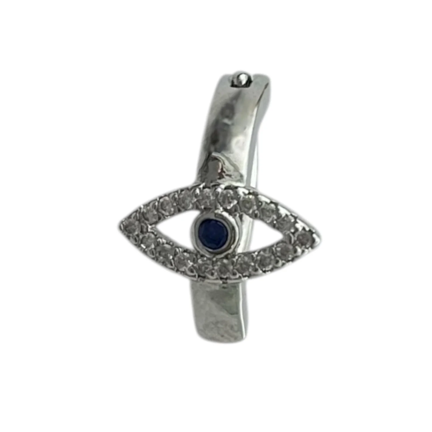 پیرسینگ ناف استیل طرح چشم جواهری