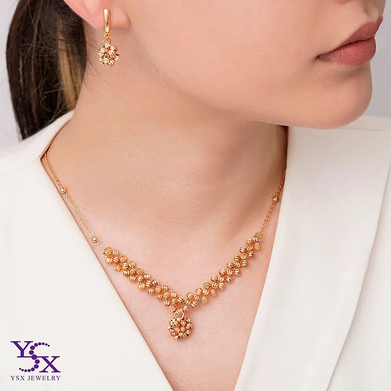 نیم ست زنانه البرنادو با روکش طلا YSX