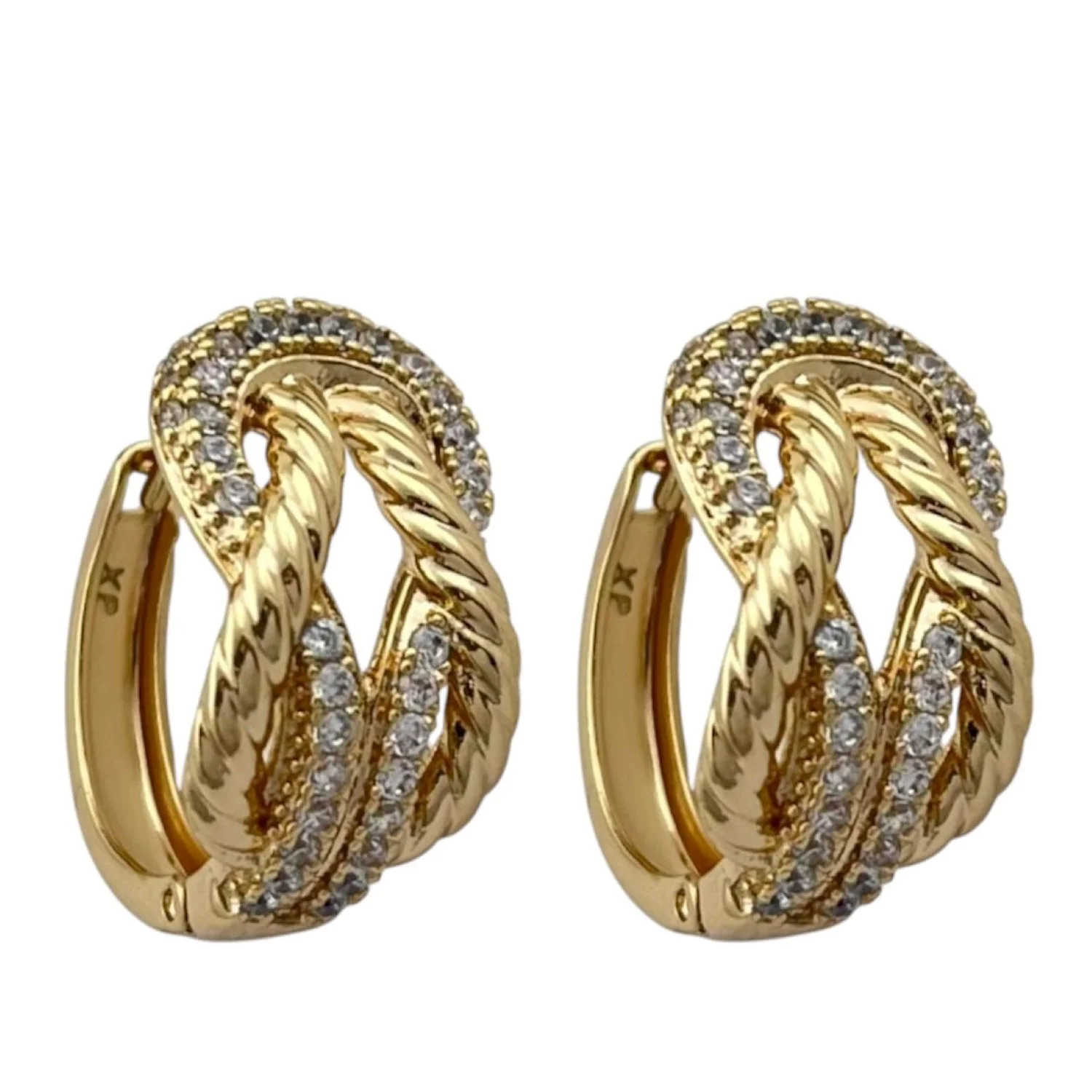 گوشواره زنانه جواهری طرح طلا ژوپینگ، ظرافت بینظیر