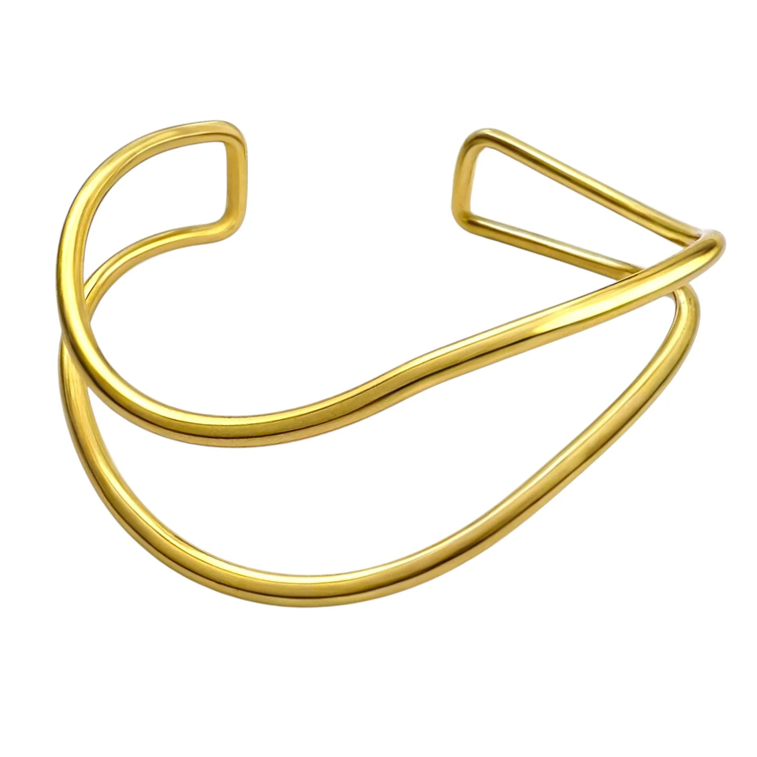 دستبند زنانه طرح بنگل دوبل