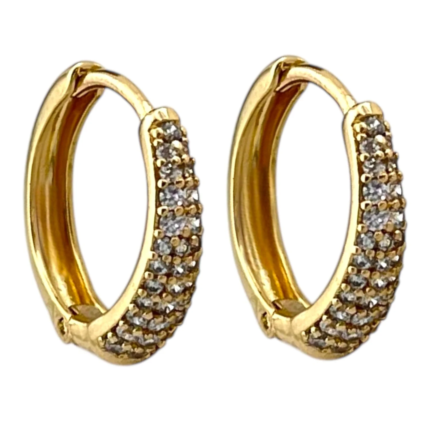 گوشواره زنانه حلقه ای طرح جواهری ژوپینگ، ظرافت بی‌نظیر